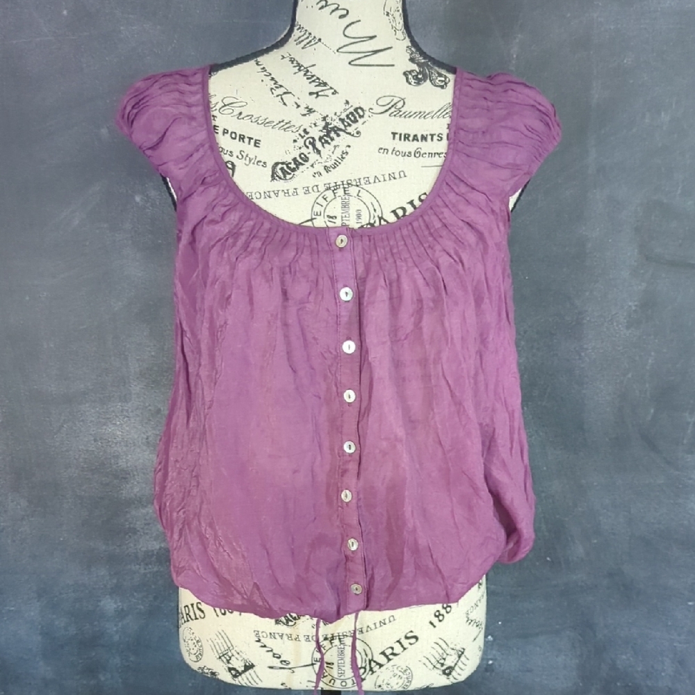 Purple Boho Top